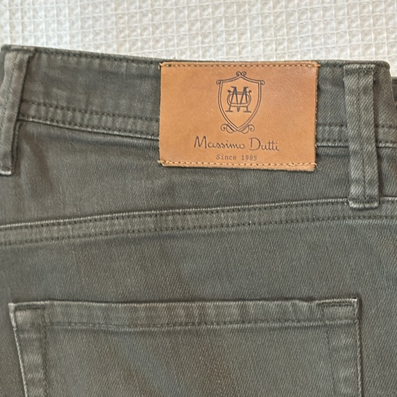 Massimo Dutti olive green mens zip fly jeans 30 29 - Picture 2 of 12